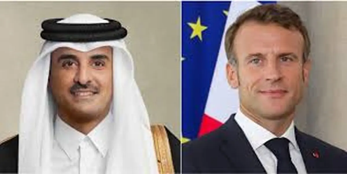 گفت‌وگوی تلفنی ماکرون با امیر قطر
