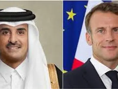 گفت‌وگوی تلفنی ماکرون با امیر قطر