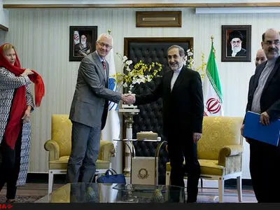 دیدار دکتر ولایتی با گونار فرس رئیس مرکز پژوهش های مجلس سوئد