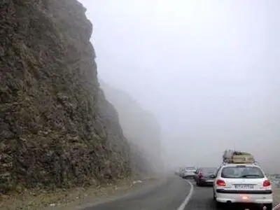 مه‌گرفتگی شدید در محورهای مواصلاتی دهلران
