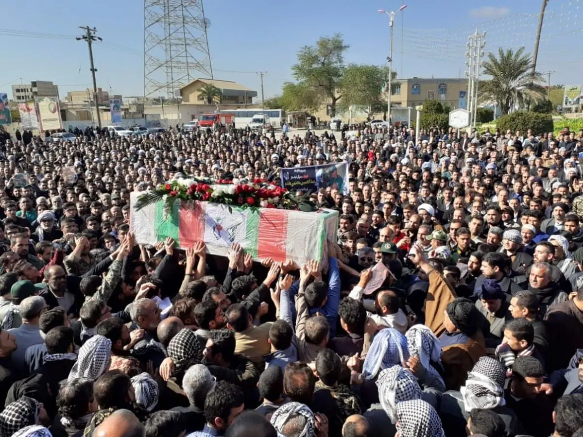 مراسم تشییع پیکر شهید سرگرد پاسدار عبدالحسین مجدمی مقدم برگزار شد