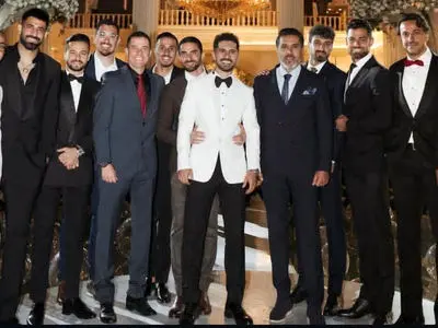 عکس دسته جمعی پرسپولیسی‌ها در عروسی عالیشاه