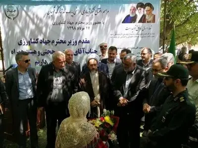 شبکه آبیاری اراضی پایاب سد تبارک قوچان افتتاح شد