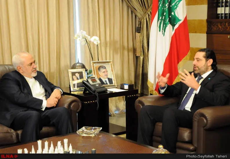 دیدار ظریف وزیر امور خارجه با سعد حریری نخست وزیر آینده لبنان