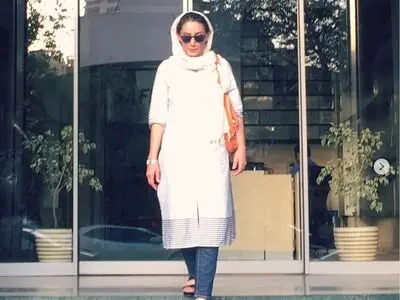 نشست هدیه تهرانی با یکی از طراحان برجسته جواهرات/عکس