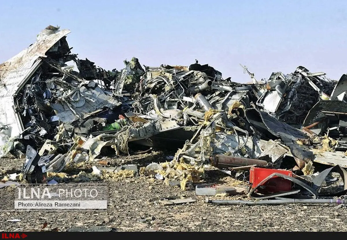 فیلم/اولین فیلم از سقوط هواپیمای روسی در صحرای سینا