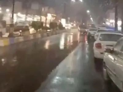 بارش برف در رودسر، گیلان + فیلم