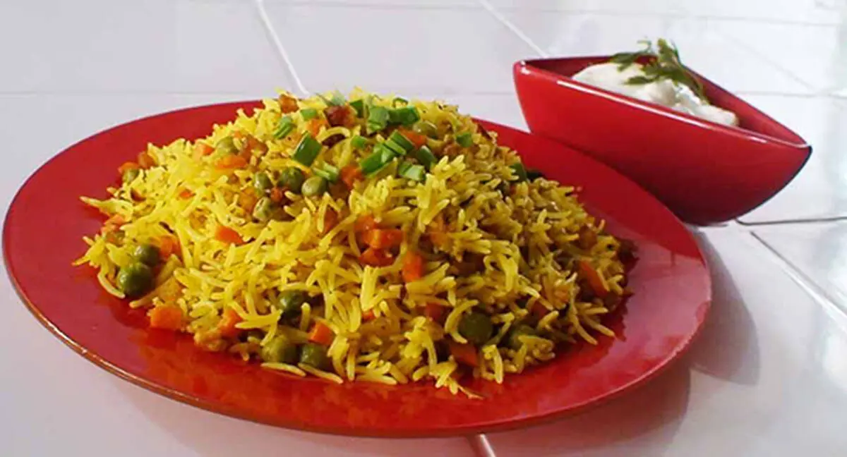 طرز تهیه پلوی سبزیجات؛ بدون گوشت وخوشمزه 