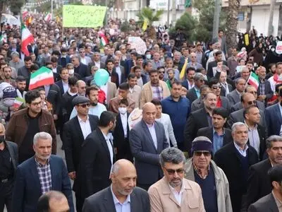 بازتاب حضور مردم ایران در راهپیمایی سالروز پیروزی انقلاب در المیادین و العهد   