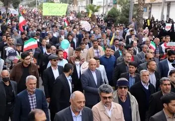 برگزاری راهپیمایی ۲۲ بهمن در ۶۰ نقطه سیستان‌ و بلوچستان