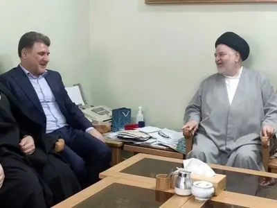 دیدار معاون سیاسی وزیر کشور با  نماینده آیت‌الله سیستانی