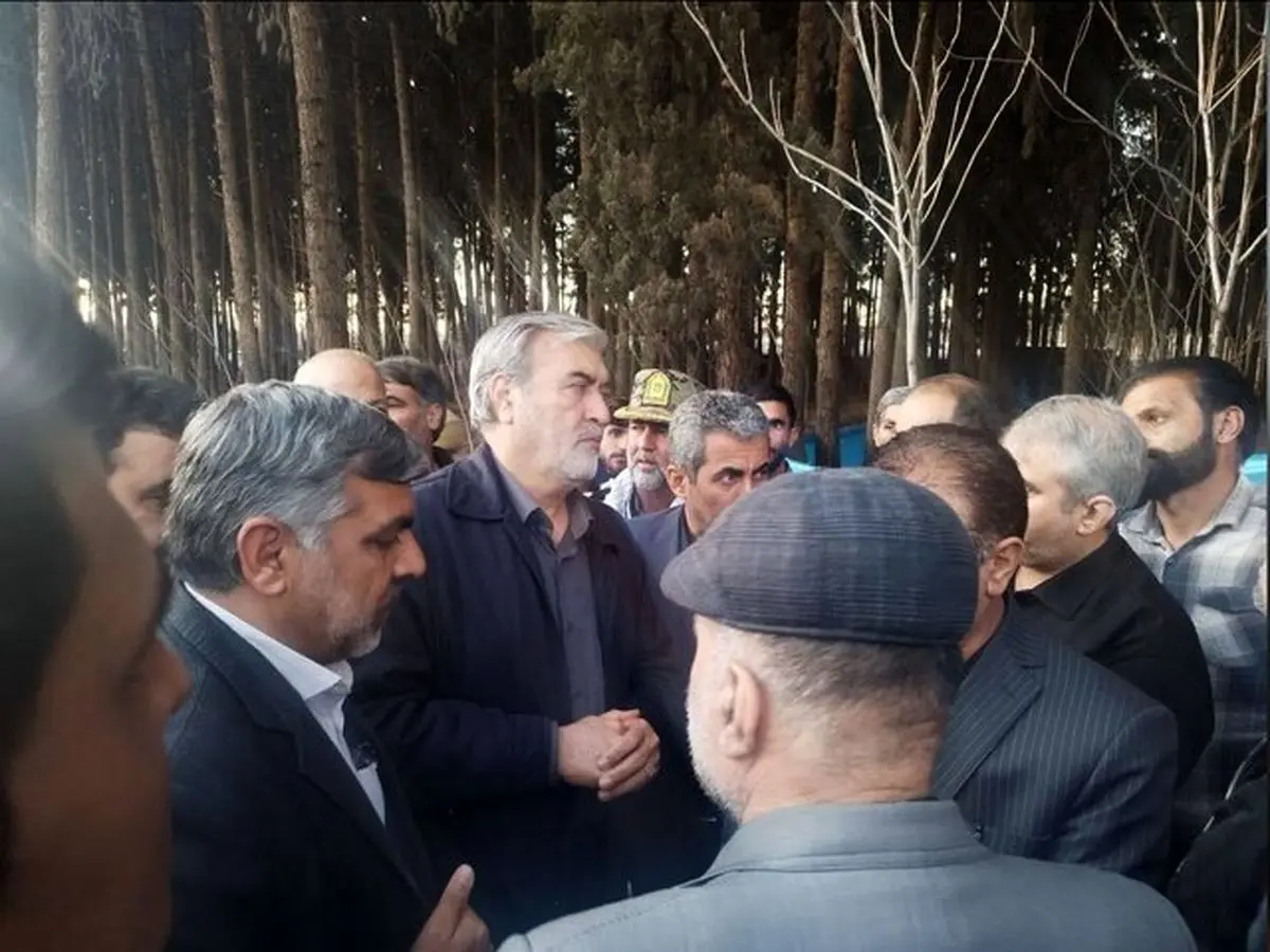 بازدید هیات کمیسیون امنیت ملی از محل حادثه تروریستی کرمان