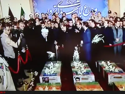 ادای  احترام سران قوا به شهدای ترور
