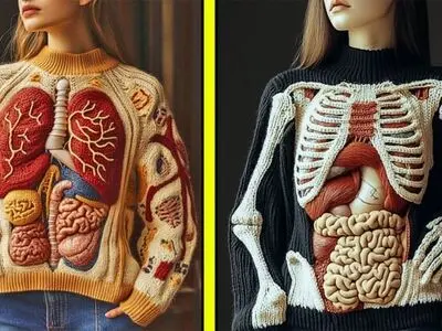 لباس هایی با طرح اعضای داخلی بدن