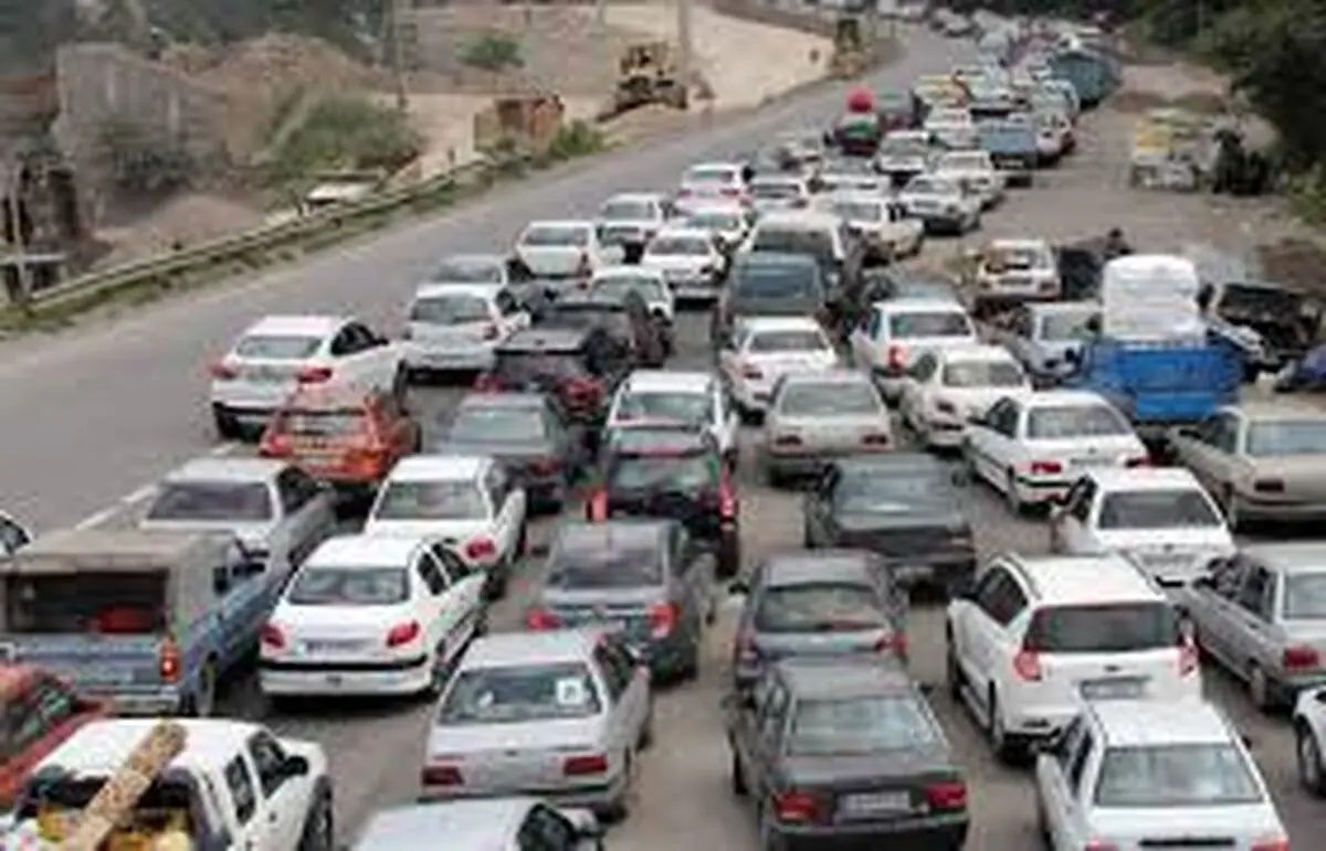 ترافیک سنگین در آزادراه قزوین_کرج و کرج_تهران