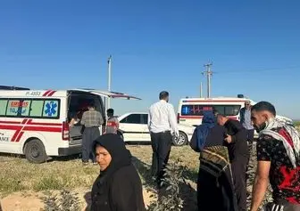 برخورد سواری با وانت بار حامل کارگران کشاورزی/ مصدومیت ۹ کارگر