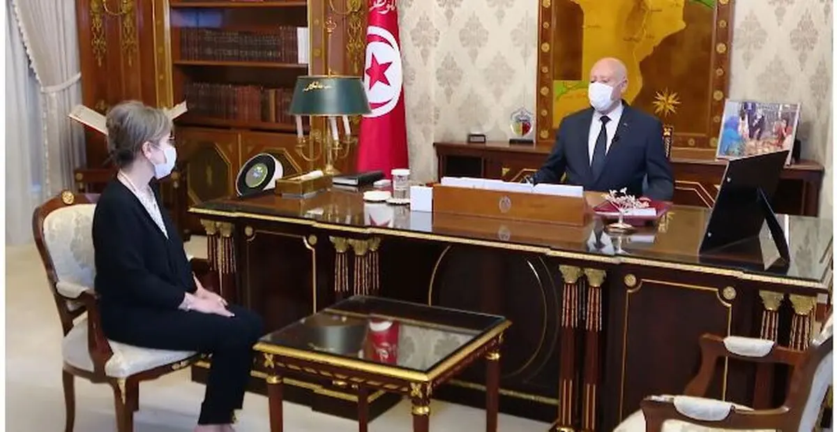أعضاء الحکومة التونسیة الجدیدة یؤدون القسم أمام الرئیس قیس سعید