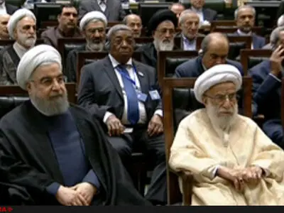 بدء مراسم تأدیة الیمین الدستوریة للرئیس روحانی