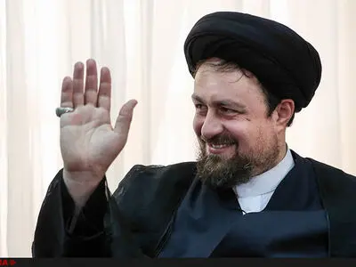 السید حسن الخمینی یبعث برقیة للمرجع آیة الله علی السیستانی