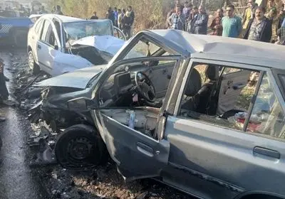 تصادف زنجیره ای در خراسان شمالی ۱۵ مصدوم بر جا گذاشت