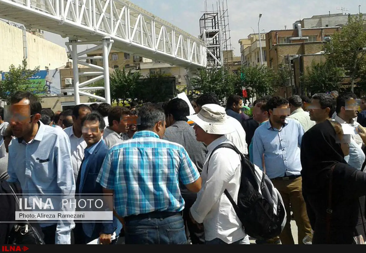 کارگزاران صندوق بیمه کشاورزی تجمع کردند