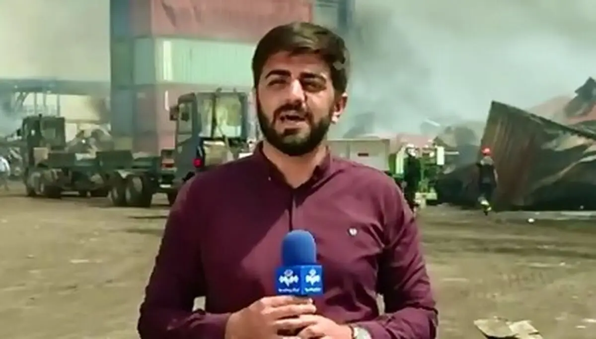 خبرنگار صداوسیما: روند عملیات لکه‌گیری شدت گرفته است + فیلم