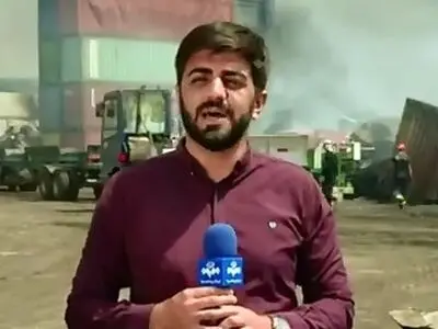 خبرنگار صداوسیما: روند عملیات لکه‌گیری شدت گرفته است + فیلم