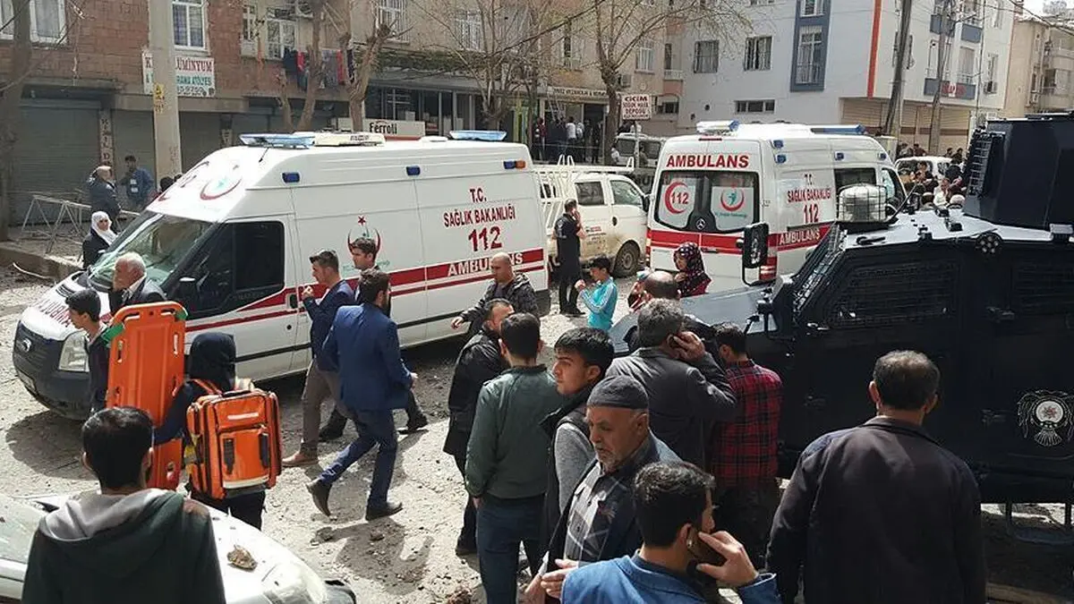 انفجاری مهیب در مقر پلیس دیاربکر 