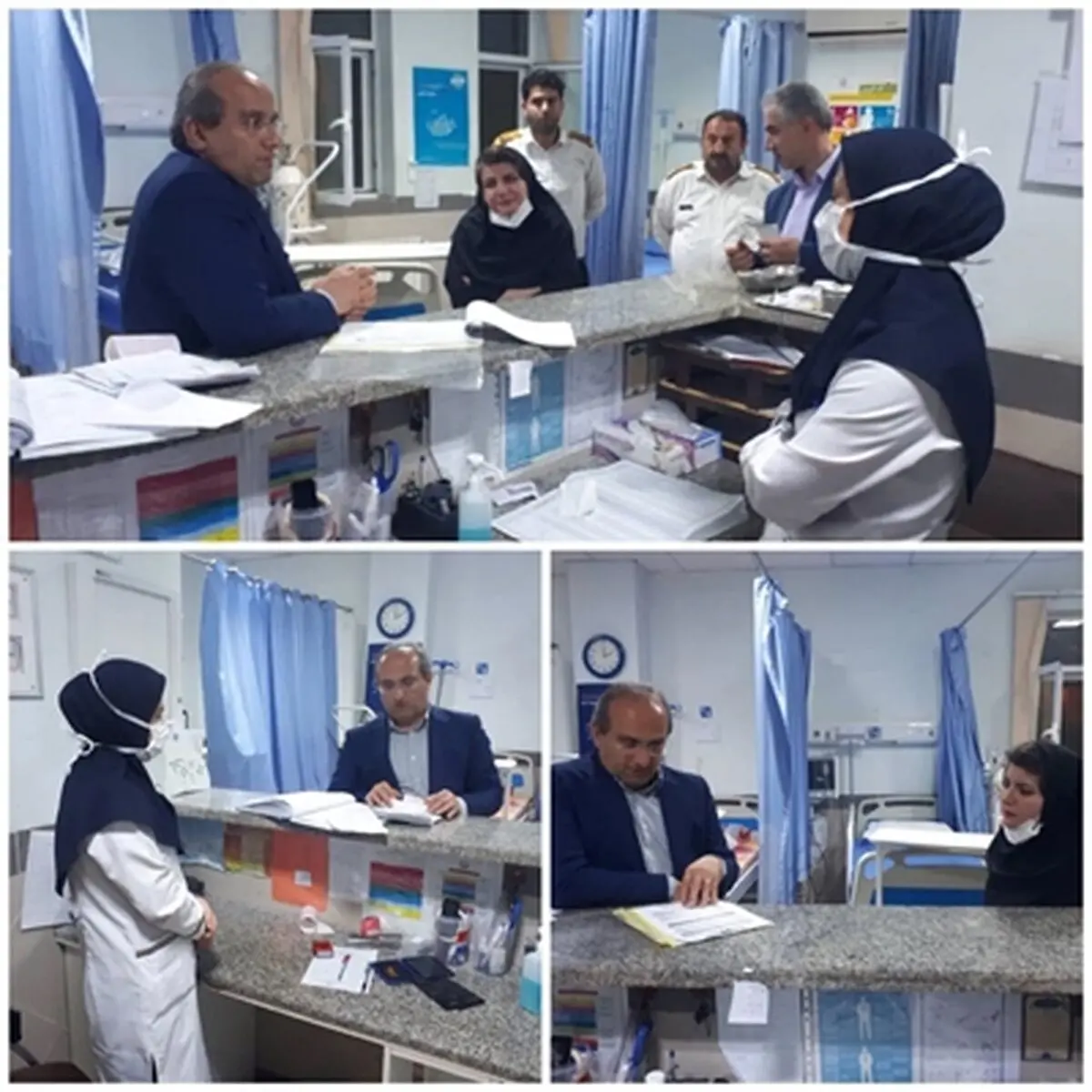 بازدید سرزده رئیس دانشگاه علوم پزشکی گیلان از  مراکز درمانی سیاهکل و دیلمان
