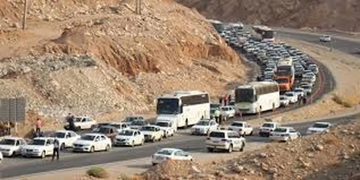ترافیک در محورهای بازگشت زوار در کرمانشاه