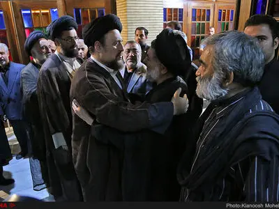 گزارش تصویری حضور شخصیت‌های سیاسی در مراسم ترحیم مادر حجت‌الاسلام محتشمی‌پور