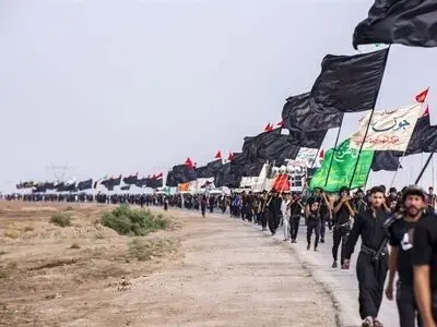 کاروان پیاده «لردگان تا کربلا» وارد خوزستان شد + فیلم
