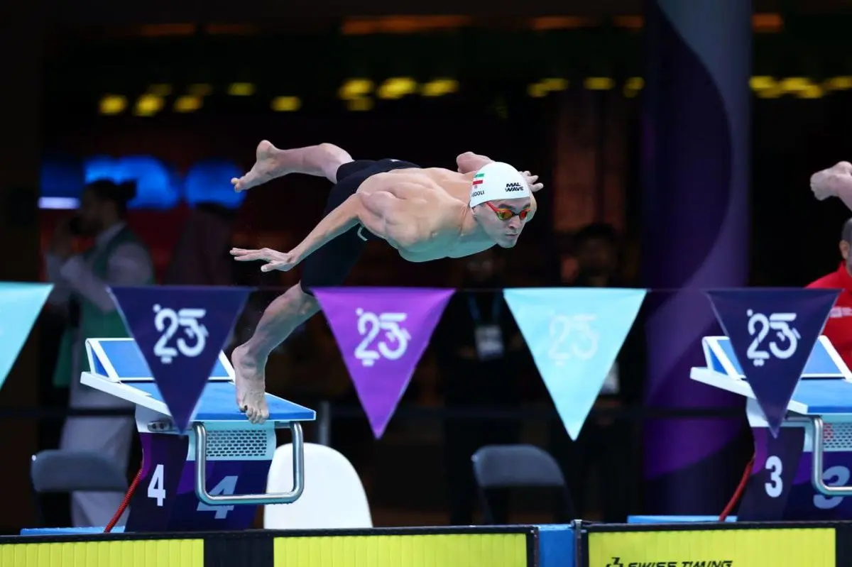 پیشتازی ایران با طلای سامیار عبدلی در شنا