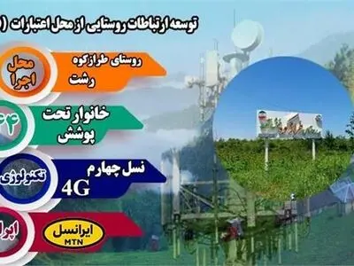روستای طرازکوه شهرستان رشت به شبکه ملی اطلاعات متصل‌ شد
