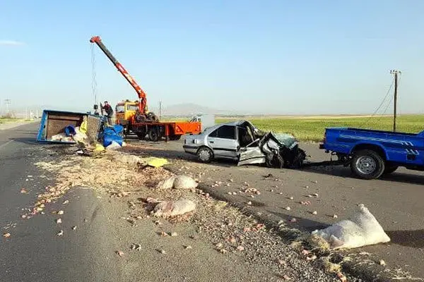 تجاوز به چپ جان راننده پژو را گرفت