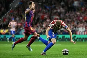 اتلتیکو مادرید 1-2 بارسلونا ؛ شاگردان فلیک از لیگ قهرمانان اخراج شد