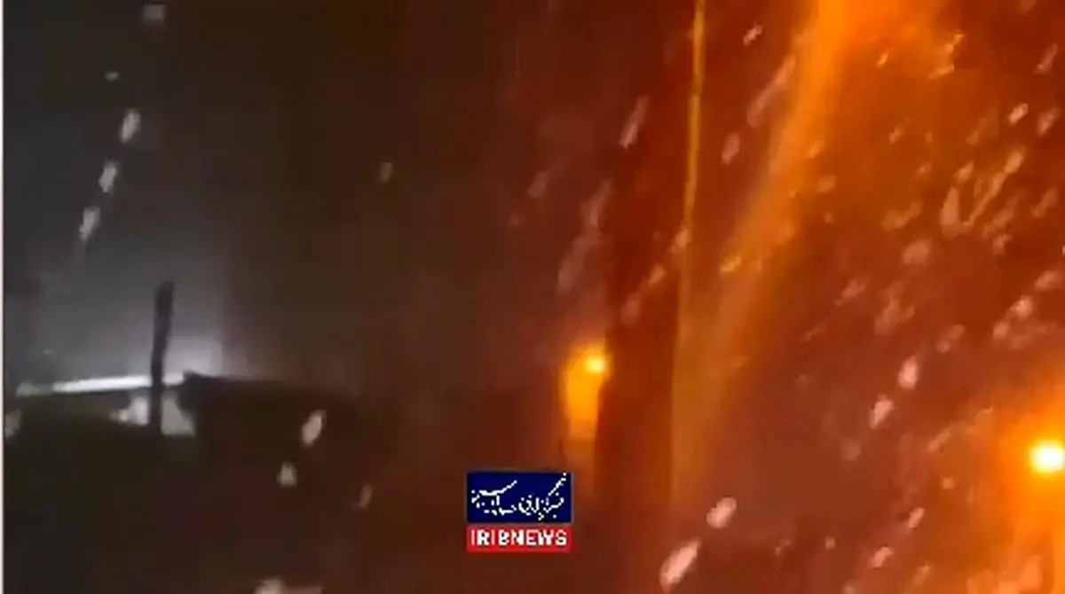 بارش زیبای برف در مائین بلاغ تکاب، آذربایجان‌ غربی + فیلم