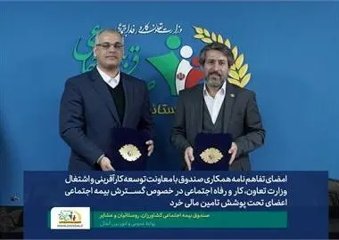 توسعه پوشش بیمه‌ای روستاییان با هدف خودیاری و اشتغال آفرینی