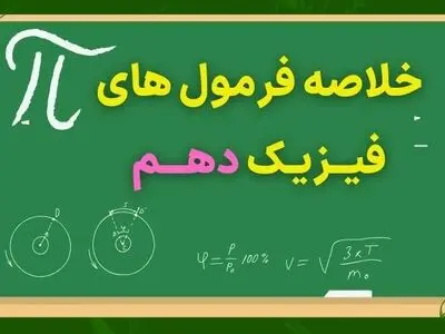 خلاصه فرمول های فیزیک دهم (فصل به فصل – ۱،۲،۳،۴)