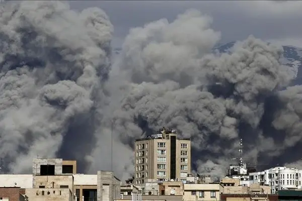 Serious damage to Tehran’s Gandhi Hospital and several residential buildings