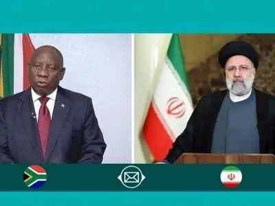 پیام رئیسی به رئیس جمهور آفریقای جنوبی