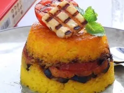 طرز تهیه ته چین بادمجان و گوجه