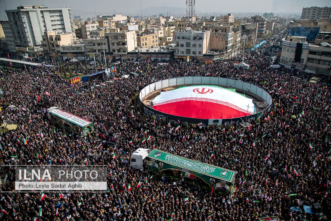 مراسم تشییع پیکر فرماندهان شهید «جنگ رمضان»/ 2