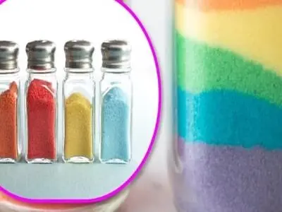 طرز تهیه نمک رنگی؛ جذاب و تزیینی