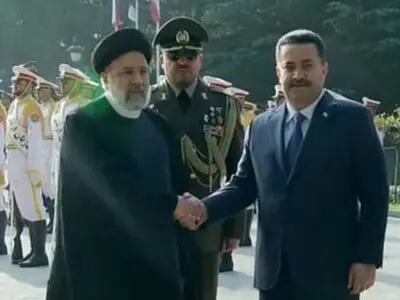 رئیسي یستقبل رسمیا رئیس الوزراء العراقي في طهران