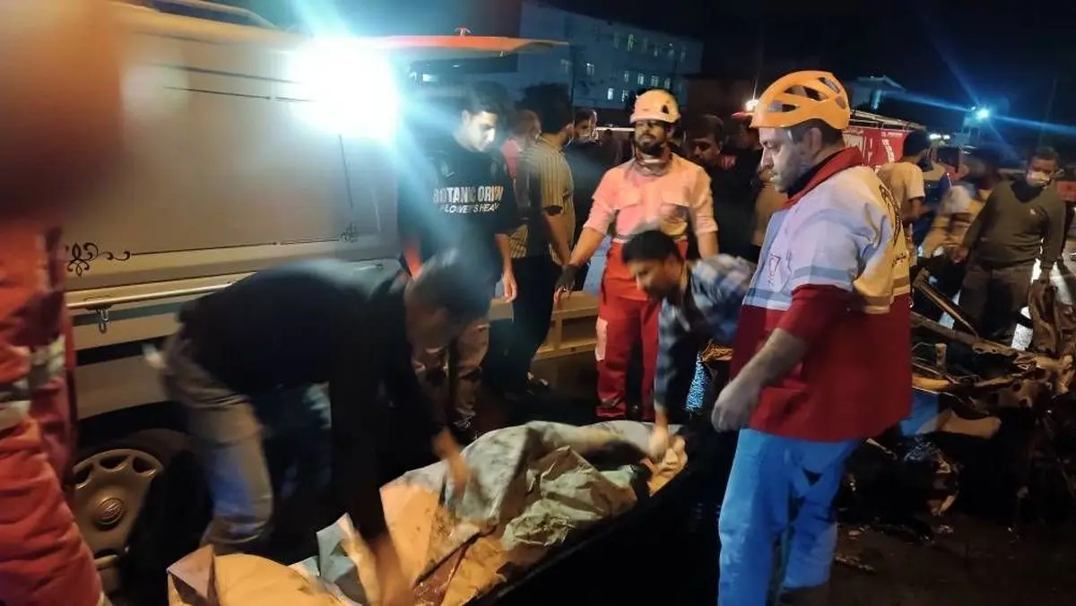 تصادف خودروی سواری پژوپارس با گاردریل در علی آباد کتول دو فوتی به جا گذاشت