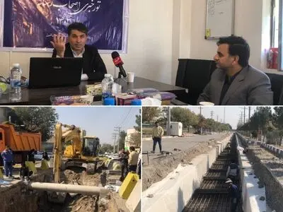 نهر سیاه جوی به همت آب منطقه‌ای استان البرز در بستری امن سامان می‌گیرد+فیلم