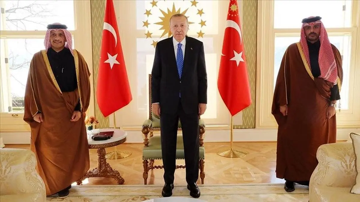 دیدار اردوغان و وزیر خارجه قطر در استانبول