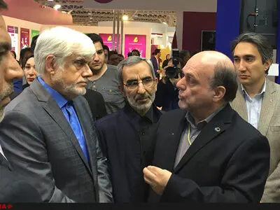 محمدرضا عارف از نمایشگاه تلکام بازدید کرد + تصاویر