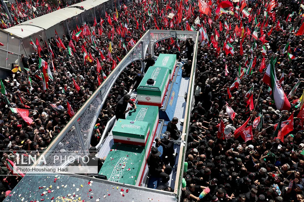 Funeral ceremony of the martyred revolutionary leader